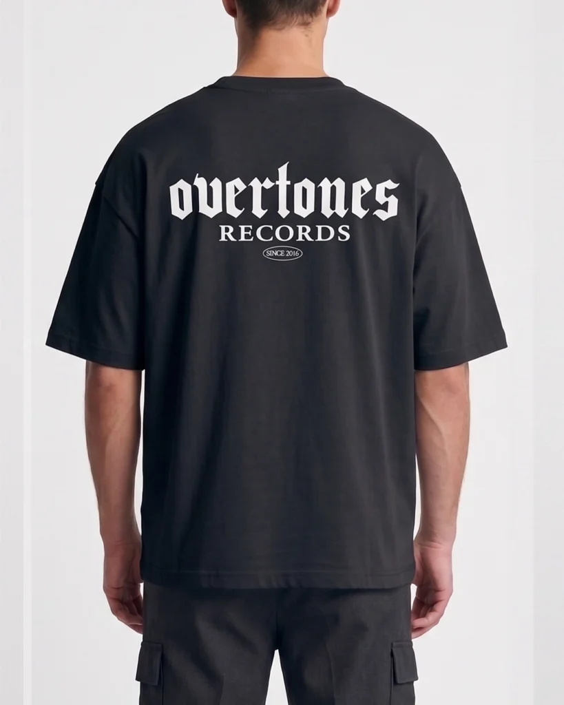 Overtones Oversize T-shirt Balck